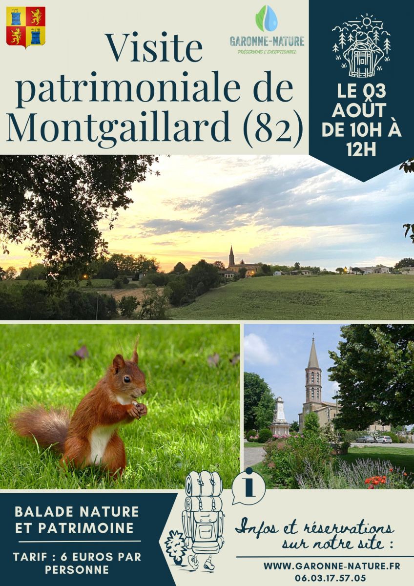 Visite patrimoniale de Montgaillard (82)