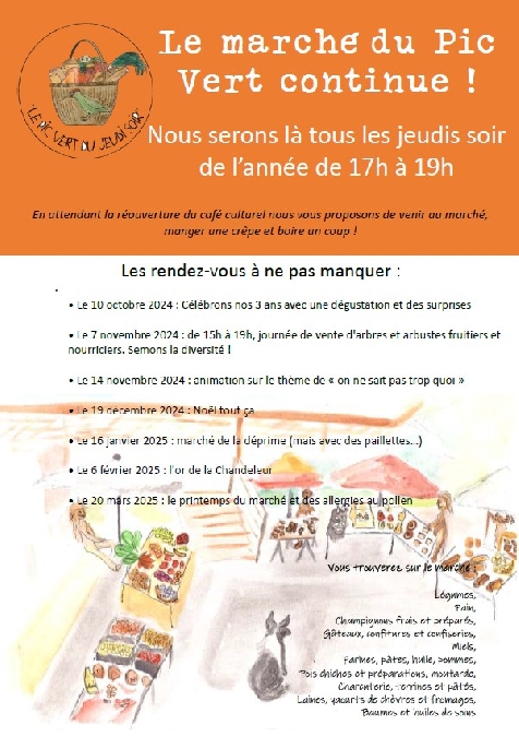 Marché alimentaire de producteurs " Le Pic Ver ...