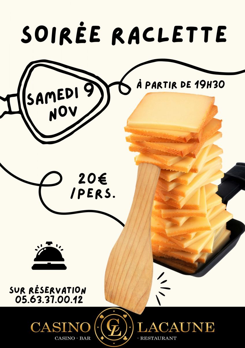 Soirée Raclette Samedi 9 Novembre