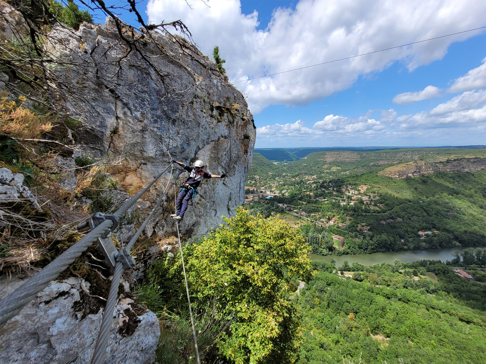 La Via Ferrata du Roc d’Anglars à Saint-Antonin-Noble-Val