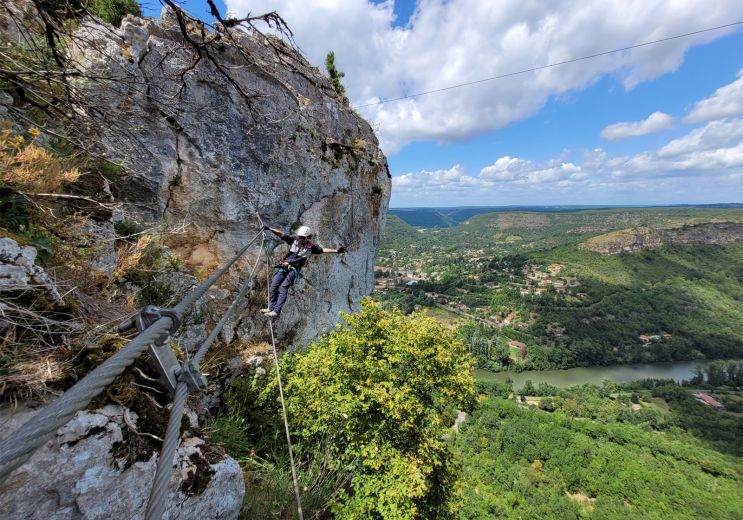 The Via Ferrata of Roc d’Anglars in Saint-Anto ...